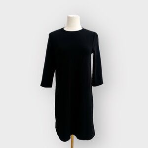 ZARA Black Mid Sleeve Dress (Sz S)
